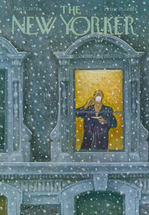 Cup in the Cold- The New Yorker - Authentic Vintage Cover Art