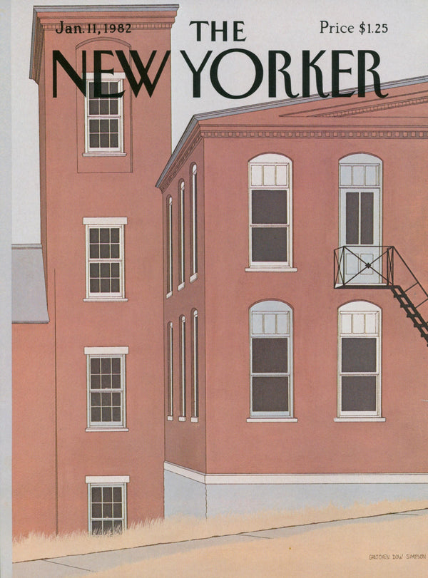 Winter in Rose- The New Yorker - Authentic Vintage Cover Art