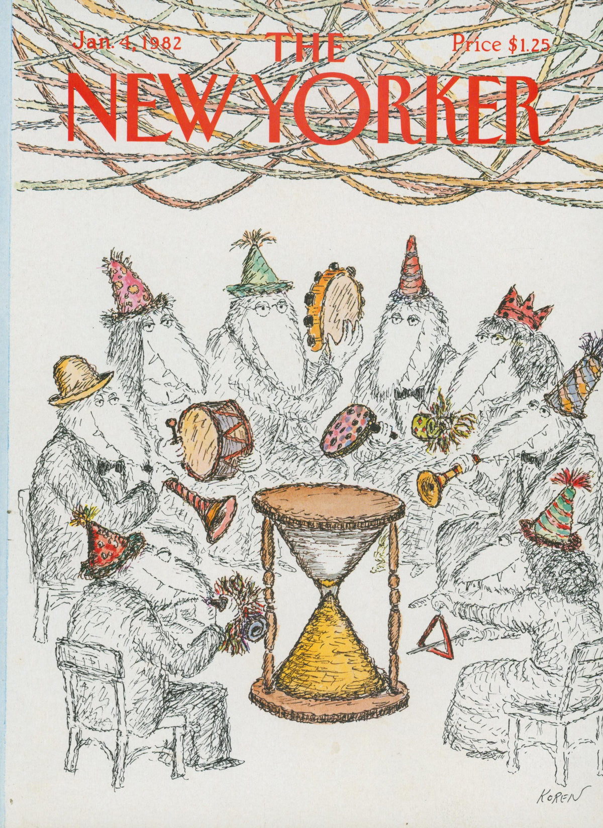 Party Animals- The New Yorker - Authentic Vintage 