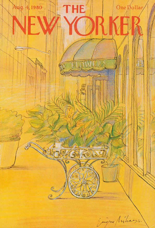 August Flowers- The New Yorker - Authentic Vintage Cover Art