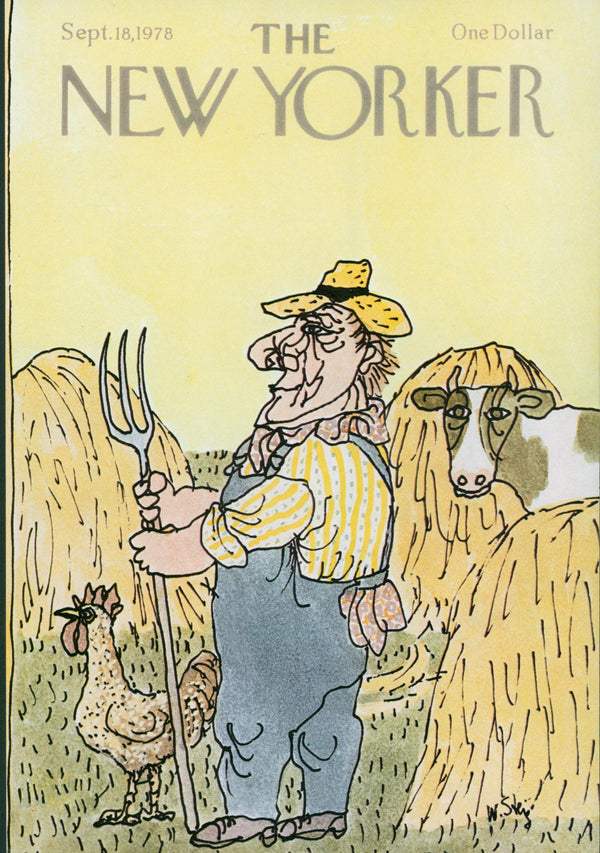 My Favorite Farmer- The New Yorker - Authentic Vintage Cover Art