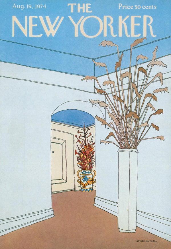 Hallway Botanics- The New Yorker - Authentic Vintage Cover Art