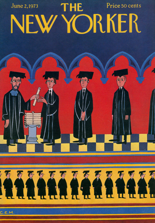 Graduation Day- The New Yorker - Authentic Vintage Cover Art