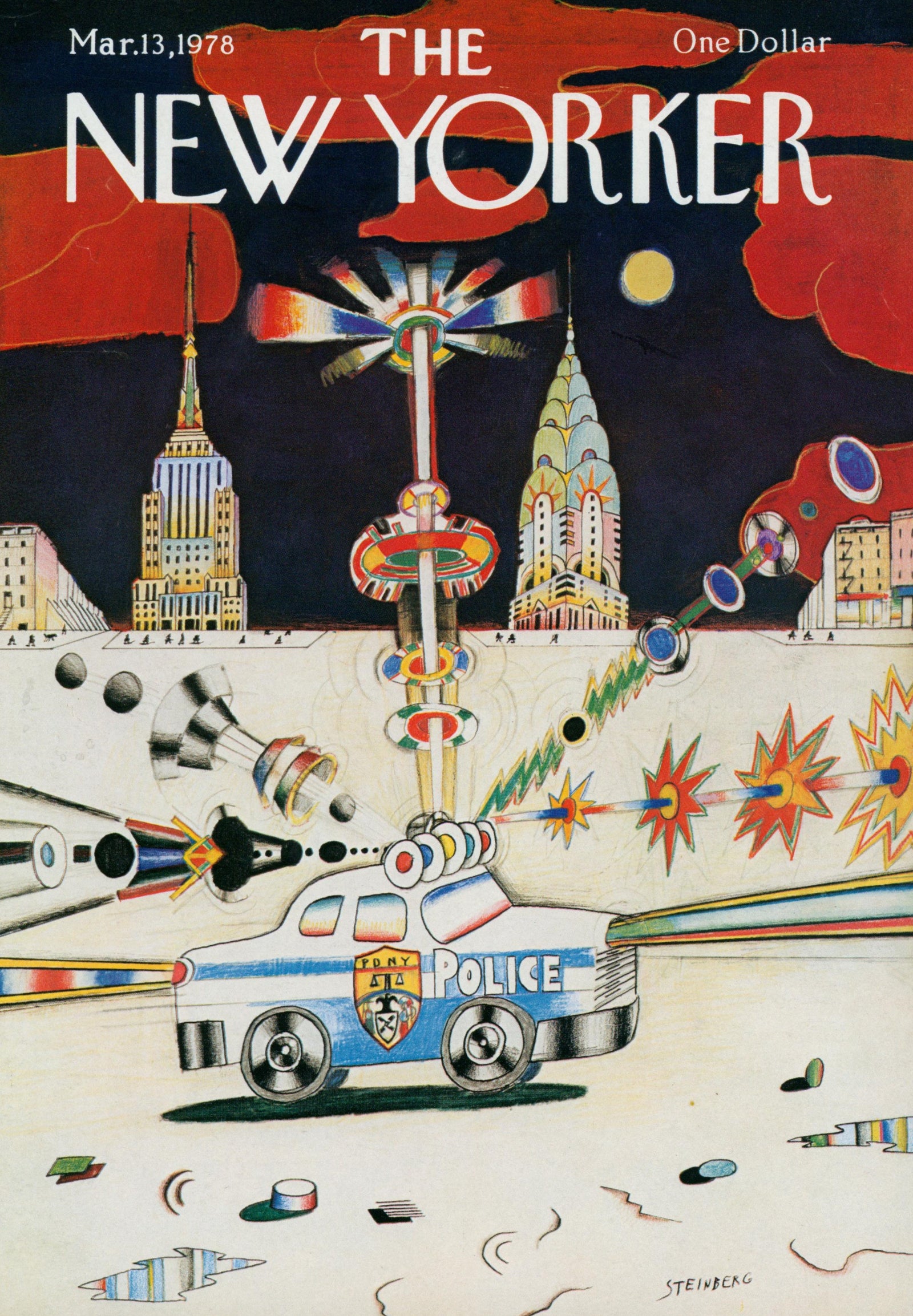 NYPD- The New Yorker - Authentic Vintage Cover Art