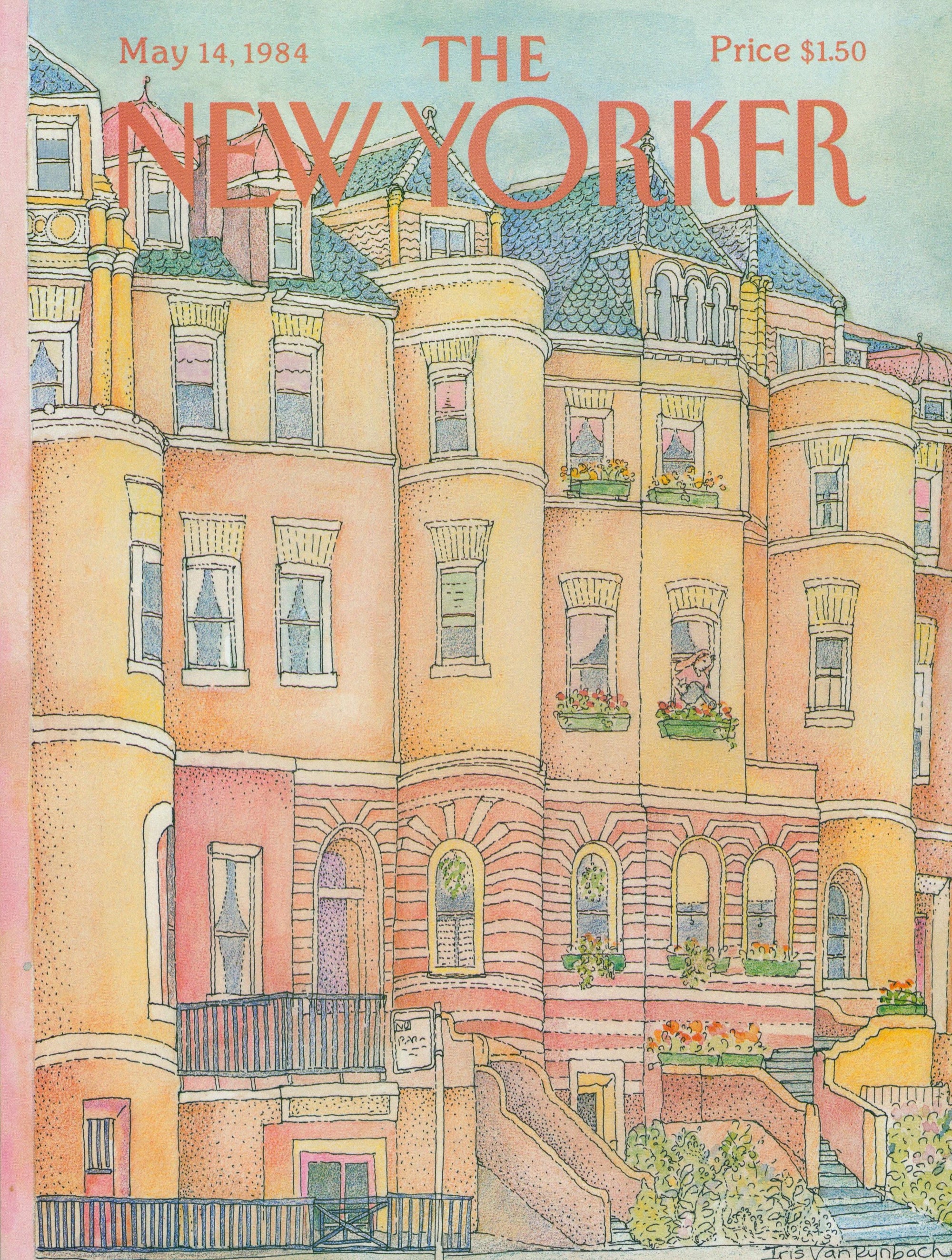 May Pastels- The New Yorker - Authentic Vintage Cover Art