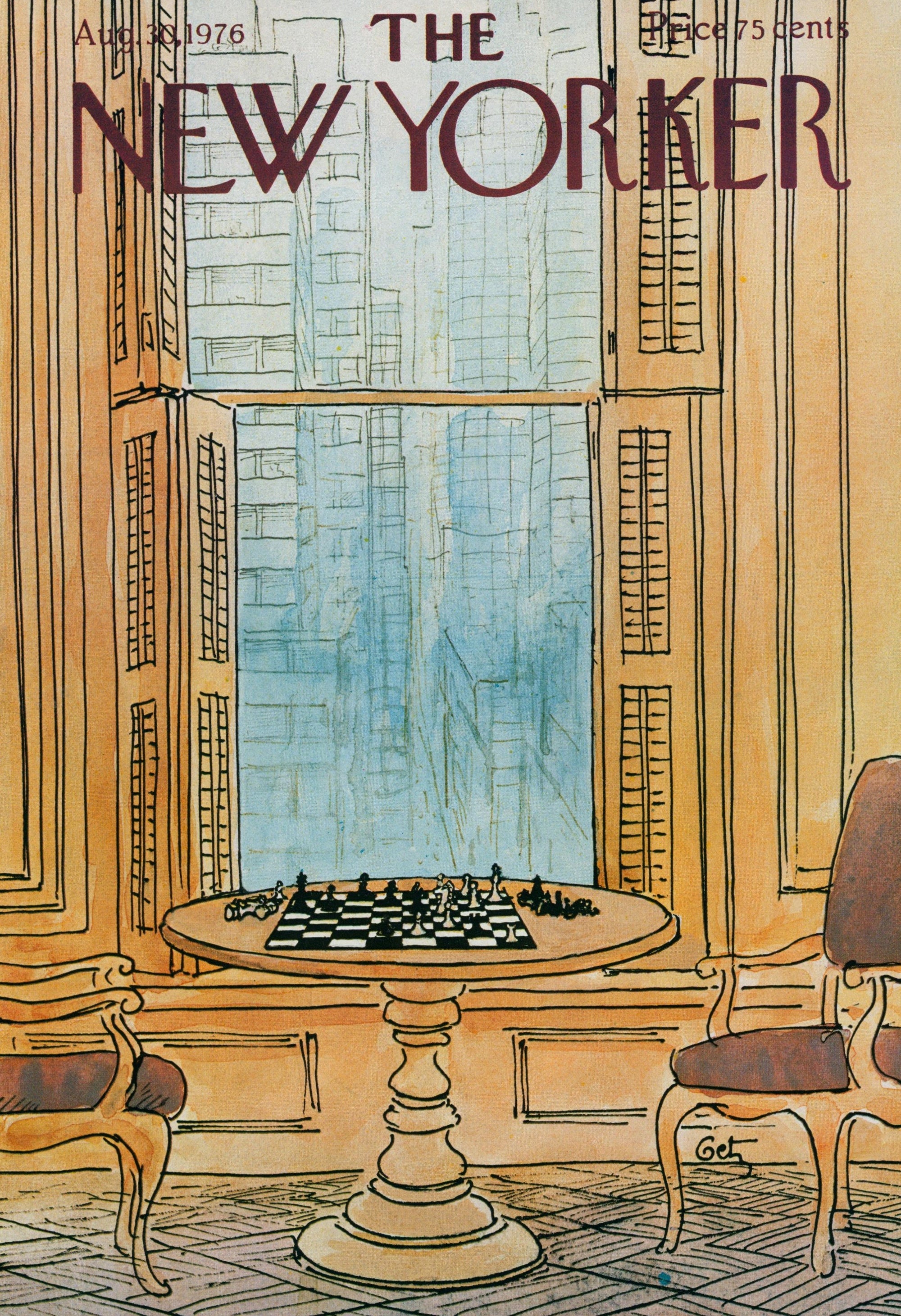 The King's Defense- The New Yorker - Authentic Vintage Cover Art