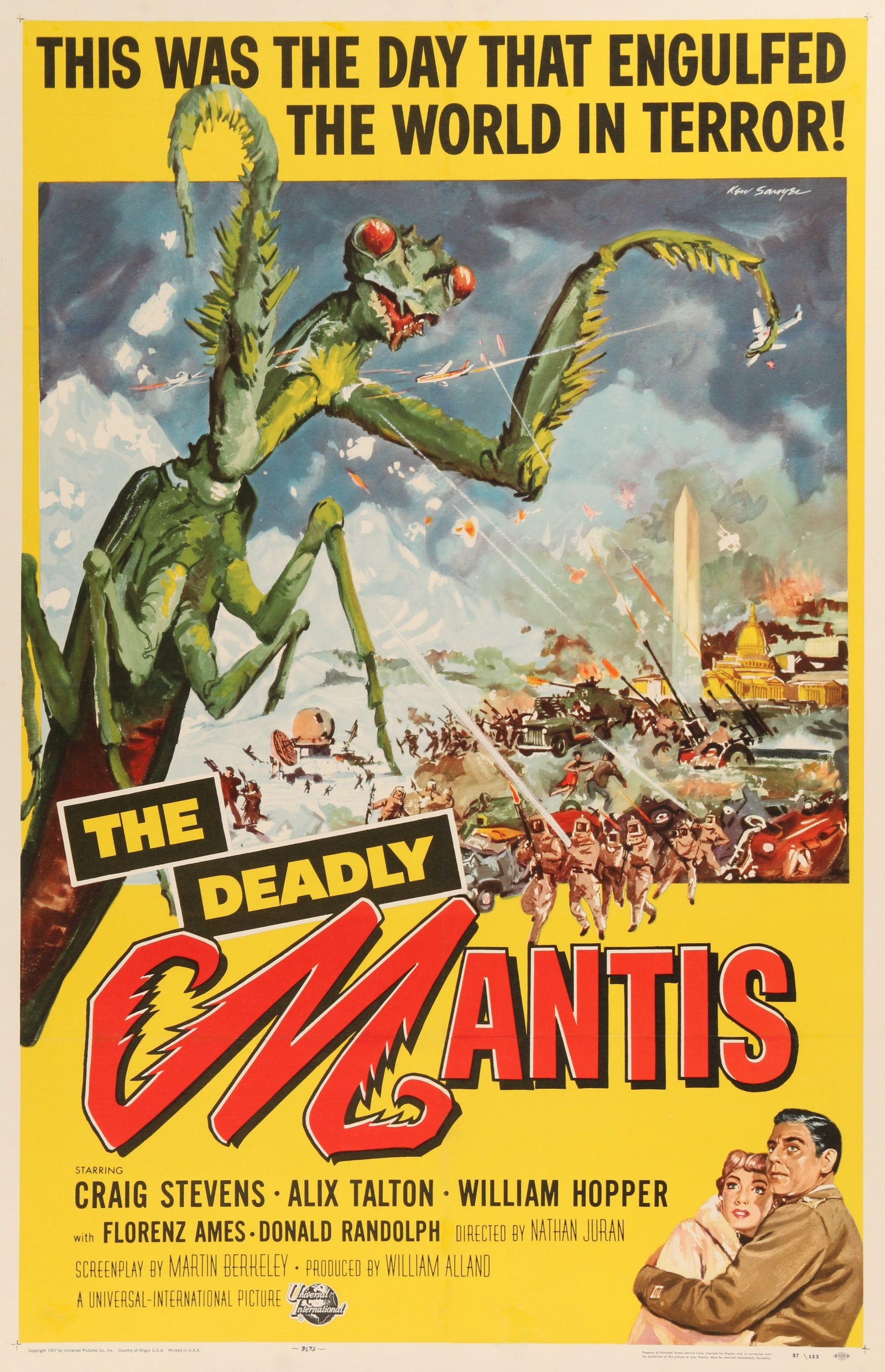 The Deadly Mantis - Authentic Vintage Poster