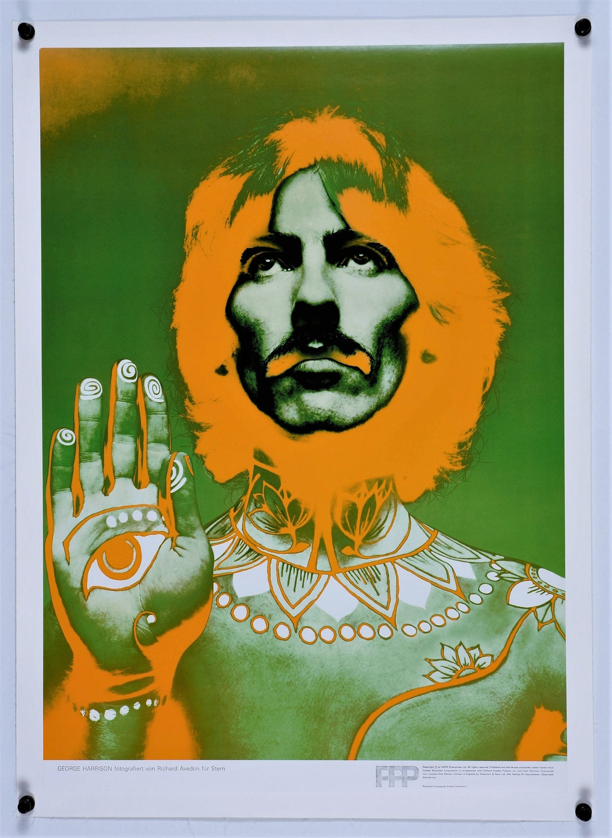 Beatles- George Harrison by Richard Avedon - Authentic Vintage Poster