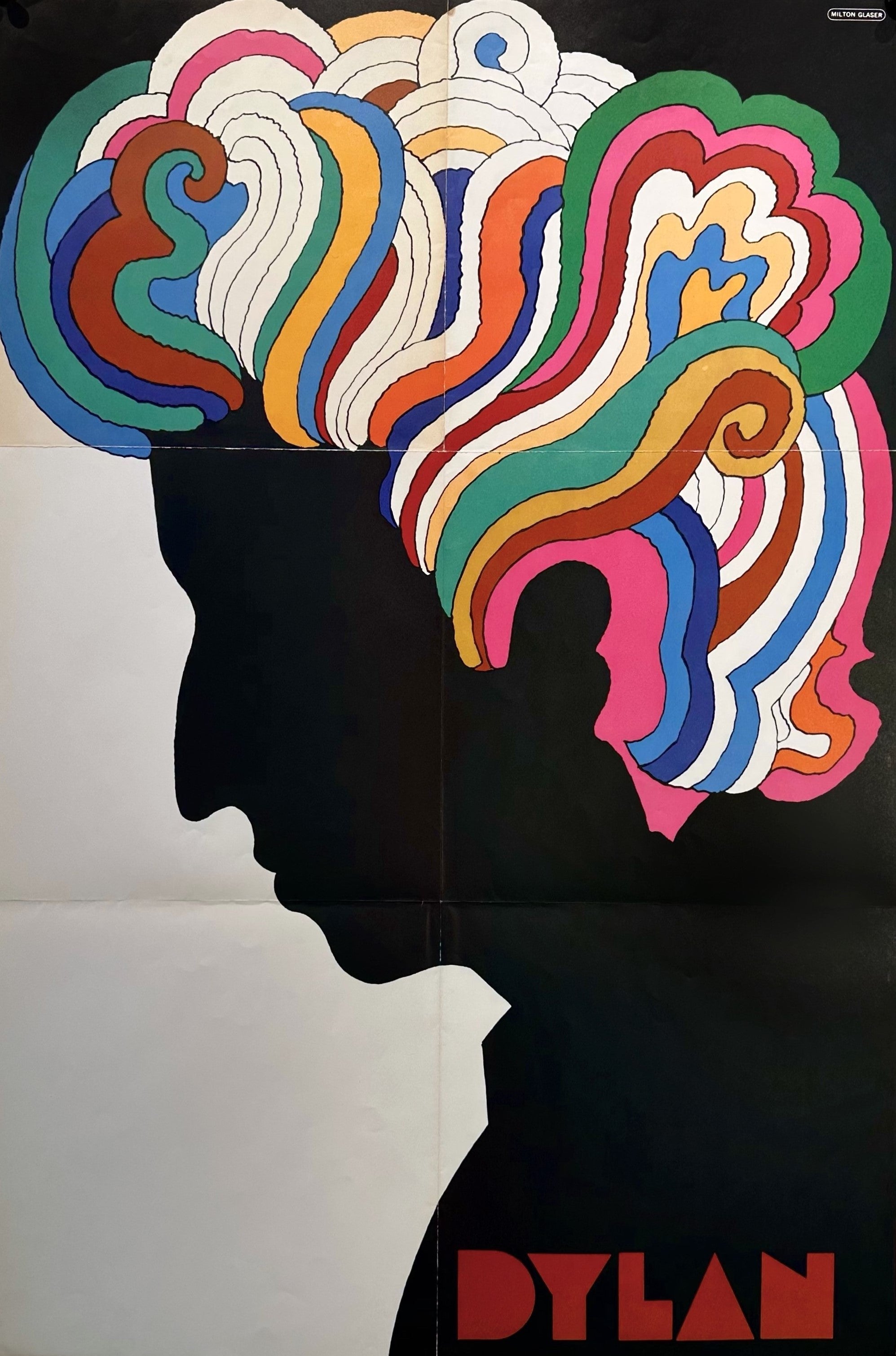 Bob Dylan By Milton Glaser Original Vintage Poster Authentic Vintage bob-dylan-by-milton-glaser-original-vintage-poster-authentic-vintage