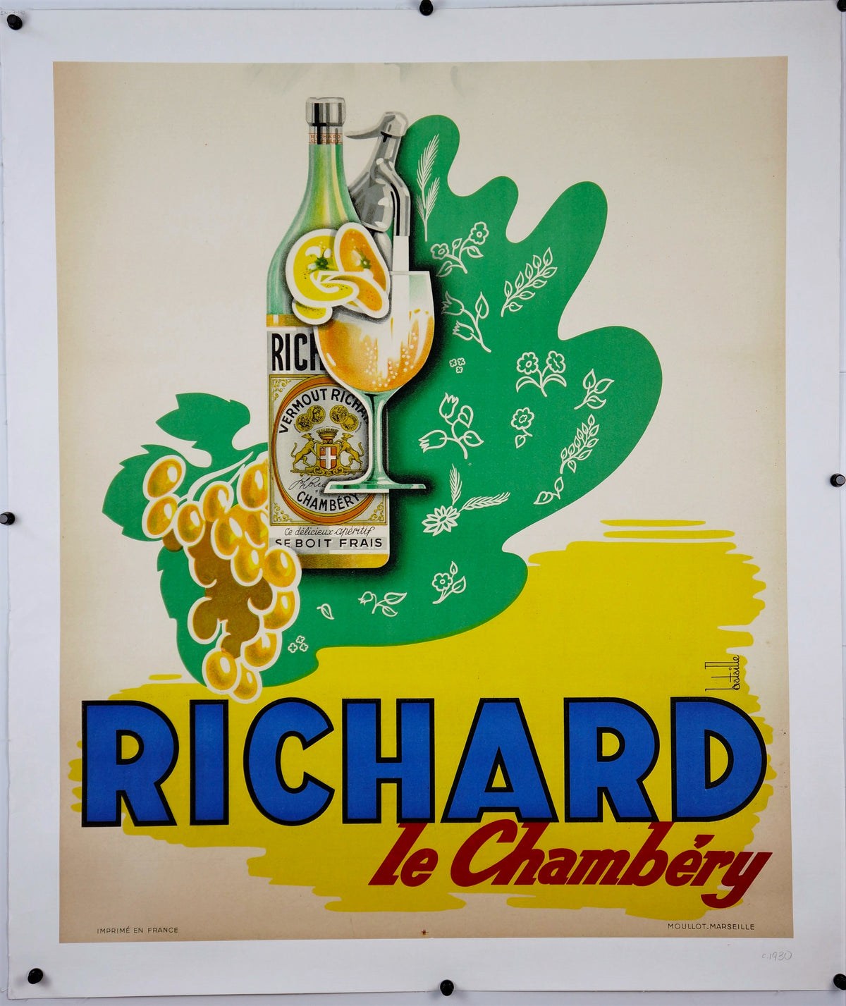 Richard Le Chambery - Authentic Vintage Poster