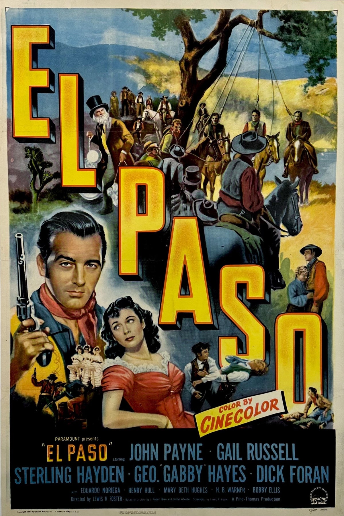 El Paso - Authentic Vintage Poster