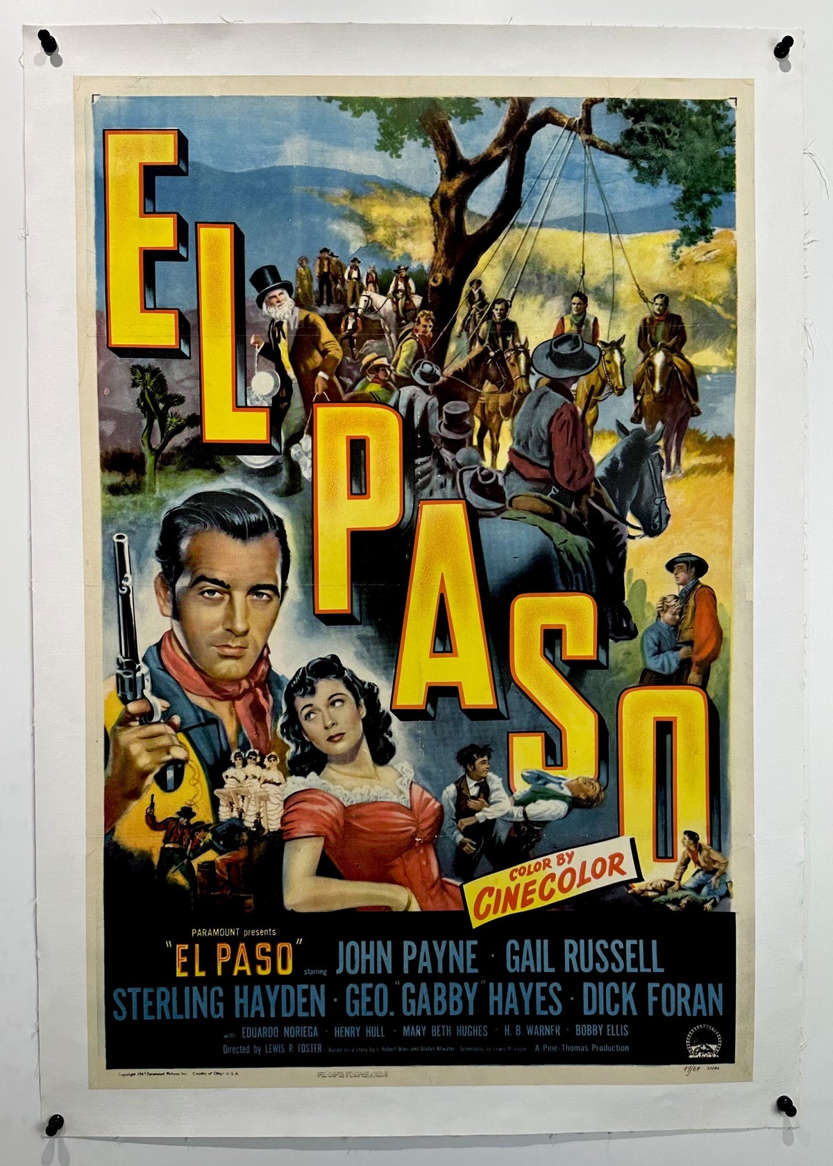 El Paso - Authentic Vintage Poster