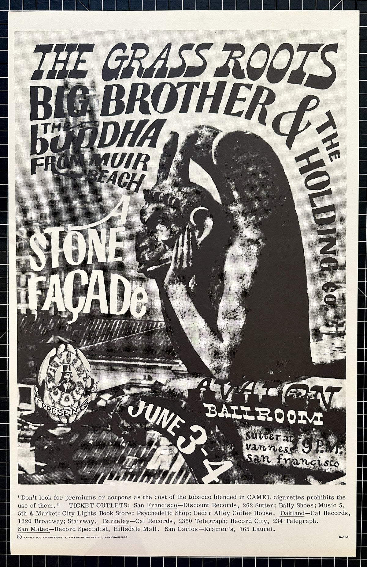 Grass Roots &amp; Big Brother Holding Co, FD-11 - Authentic Vintage Poster