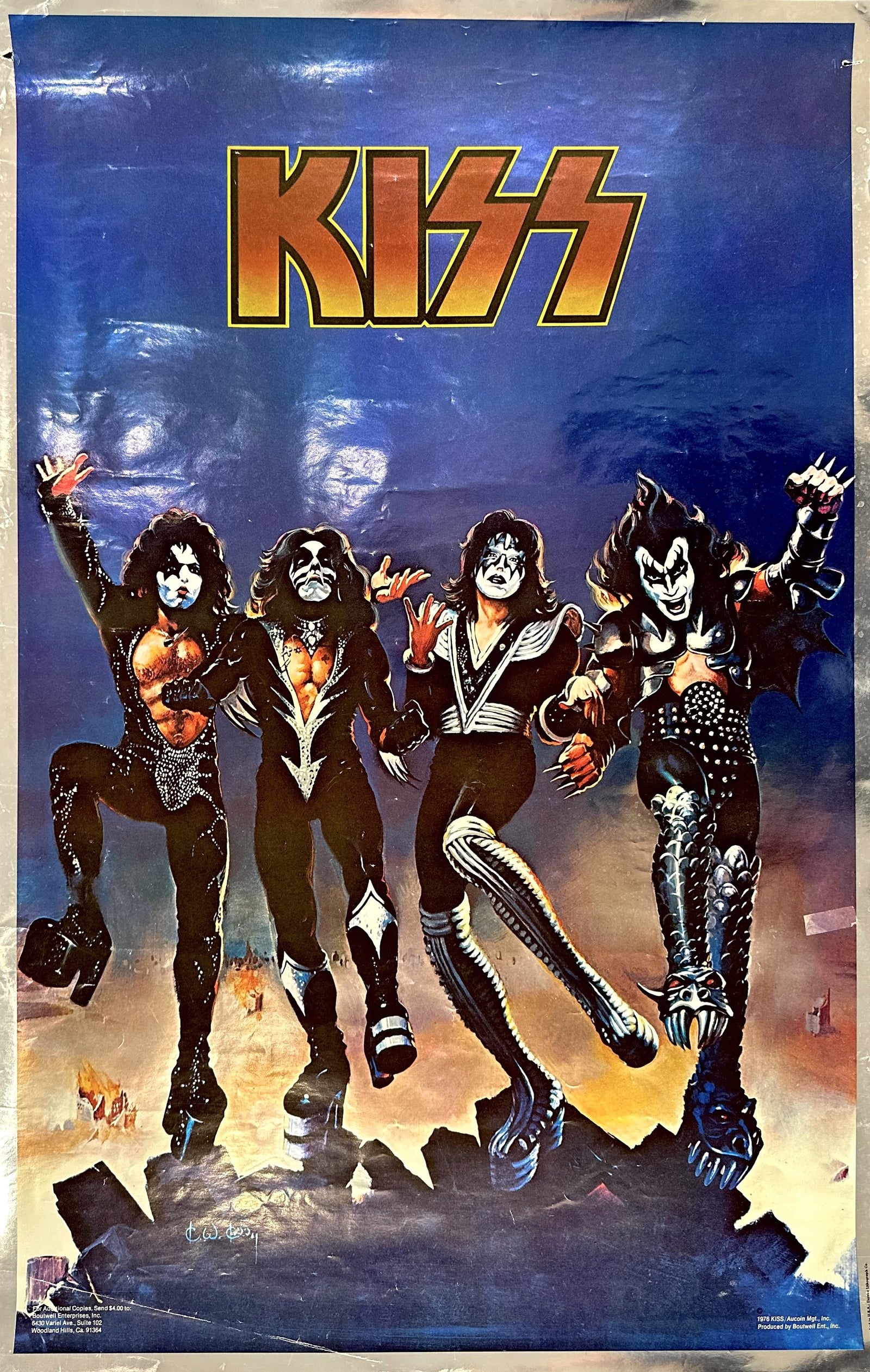 Kiss- Destroyer - Authentic Vintage Poster