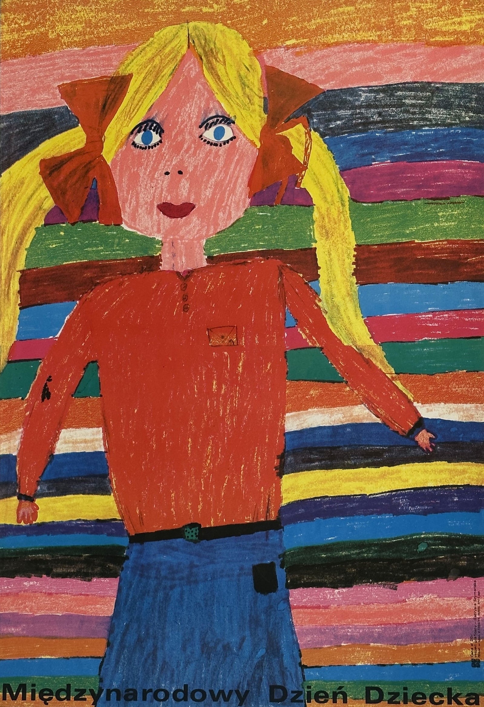 International Children's Day- Poland - Authentic Vintage Poster