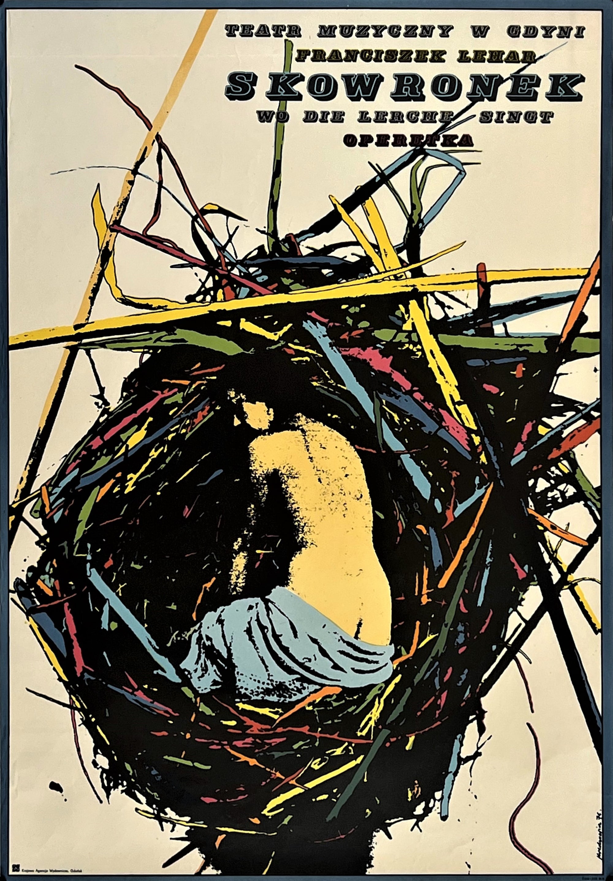 Where the Lark Sings- Teatr Muzyczny - Authentic Vintage Poster