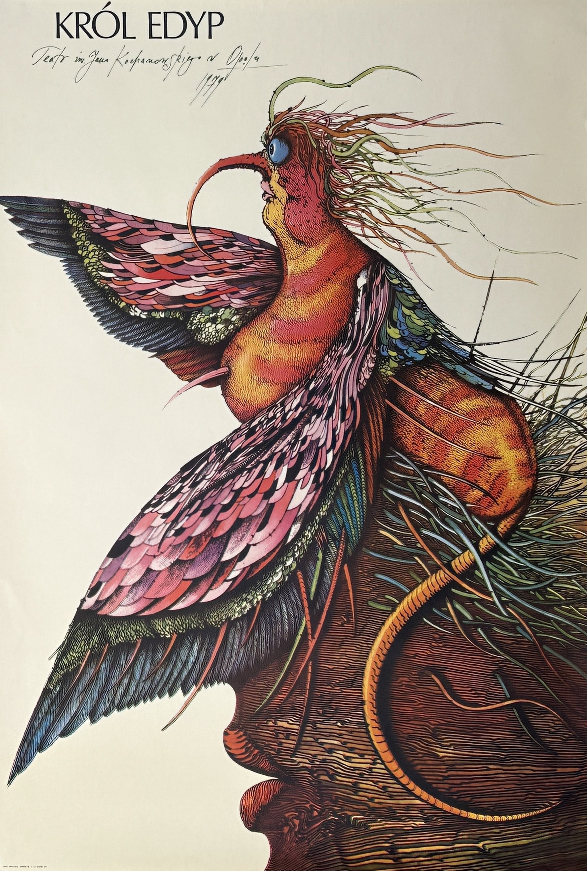 Oedipus King by Swierzy, Original Vintage Poster Authentic Vintage