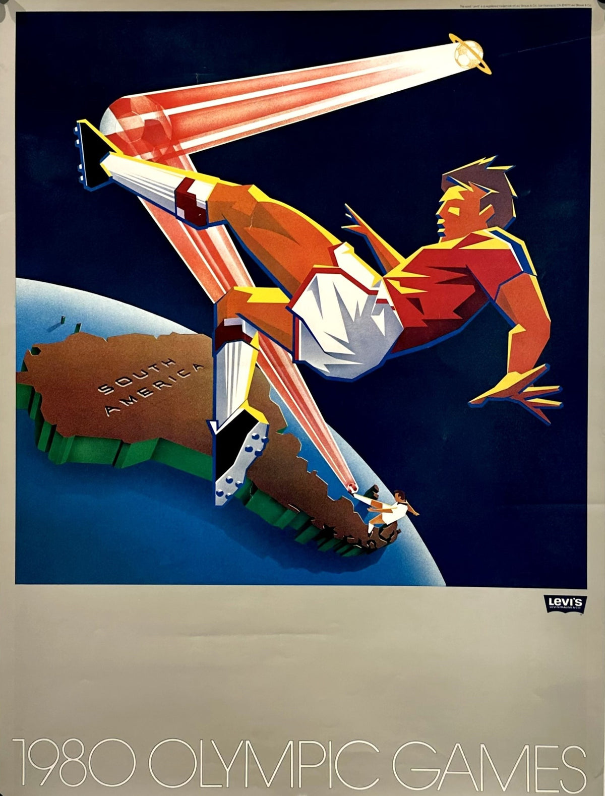 Summer Olympics, Moscow- Soccer - Authentic Vintage Poster