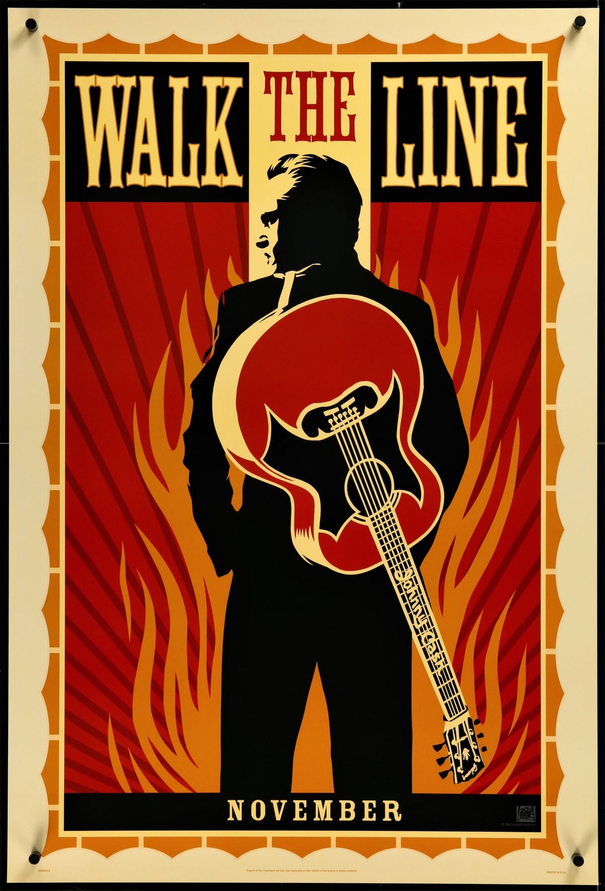 Walk the Line- Shepard Fairey - Authentic Vintage Poster