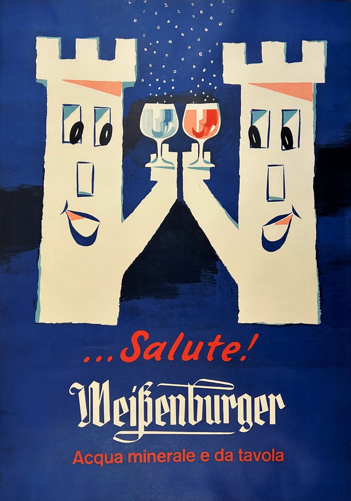 Weissenburger Water - Authentic Vintage Poster