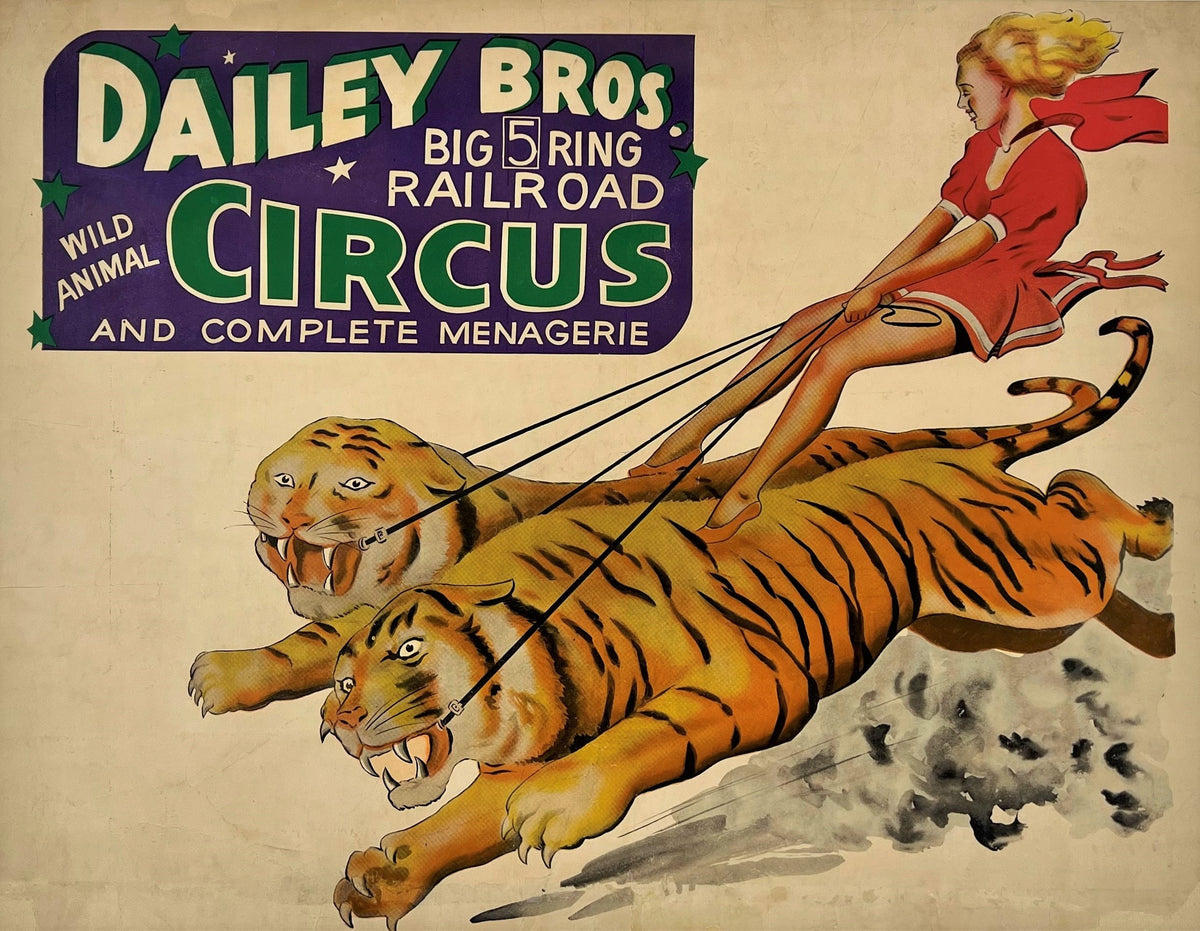 Dailey Bros Circus - Authentic Vintage Poster