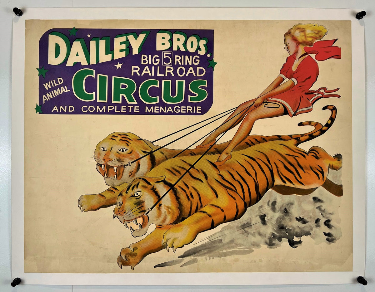 Dailey Bros Circus - Authentic Vintage Poster