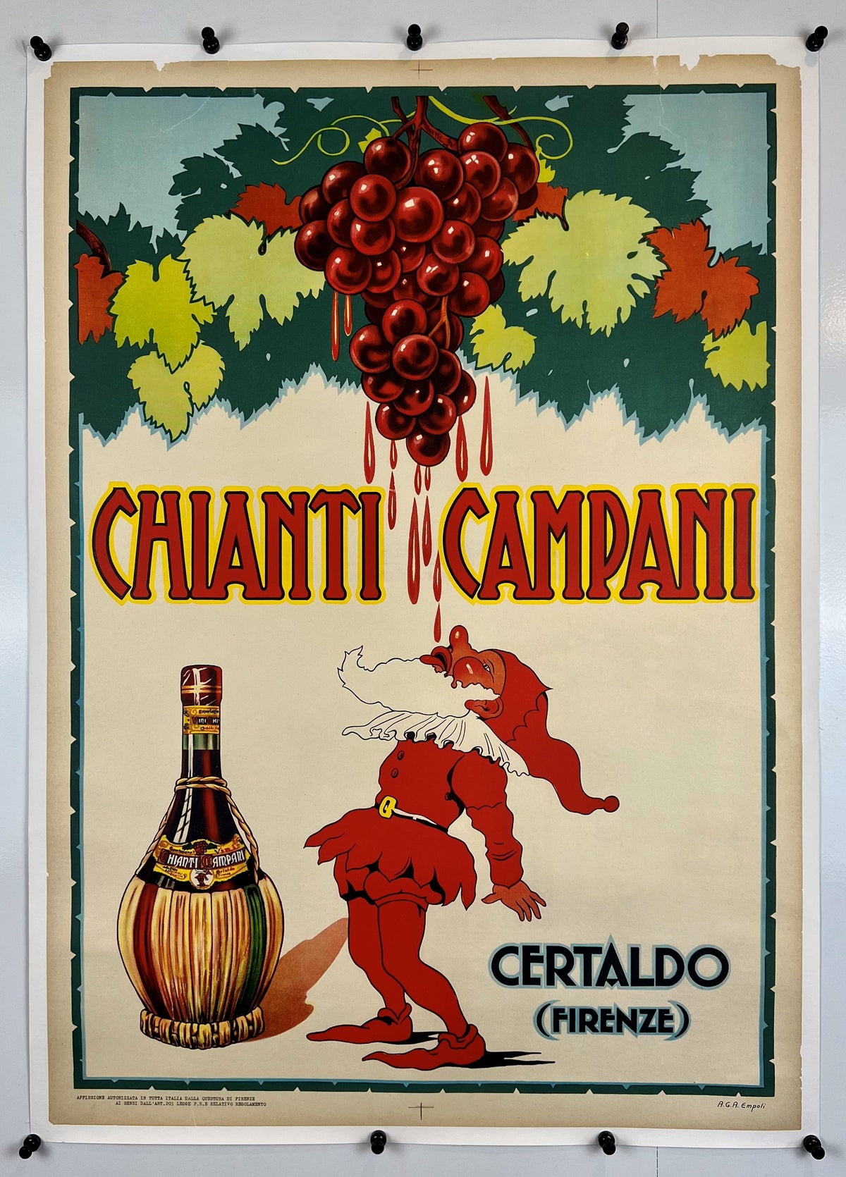 Chianti Campani - Authentic Vintage Poster