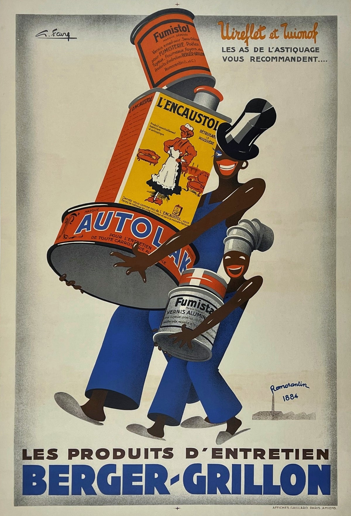 Berger-Grillon - Authentic Vintage Poster