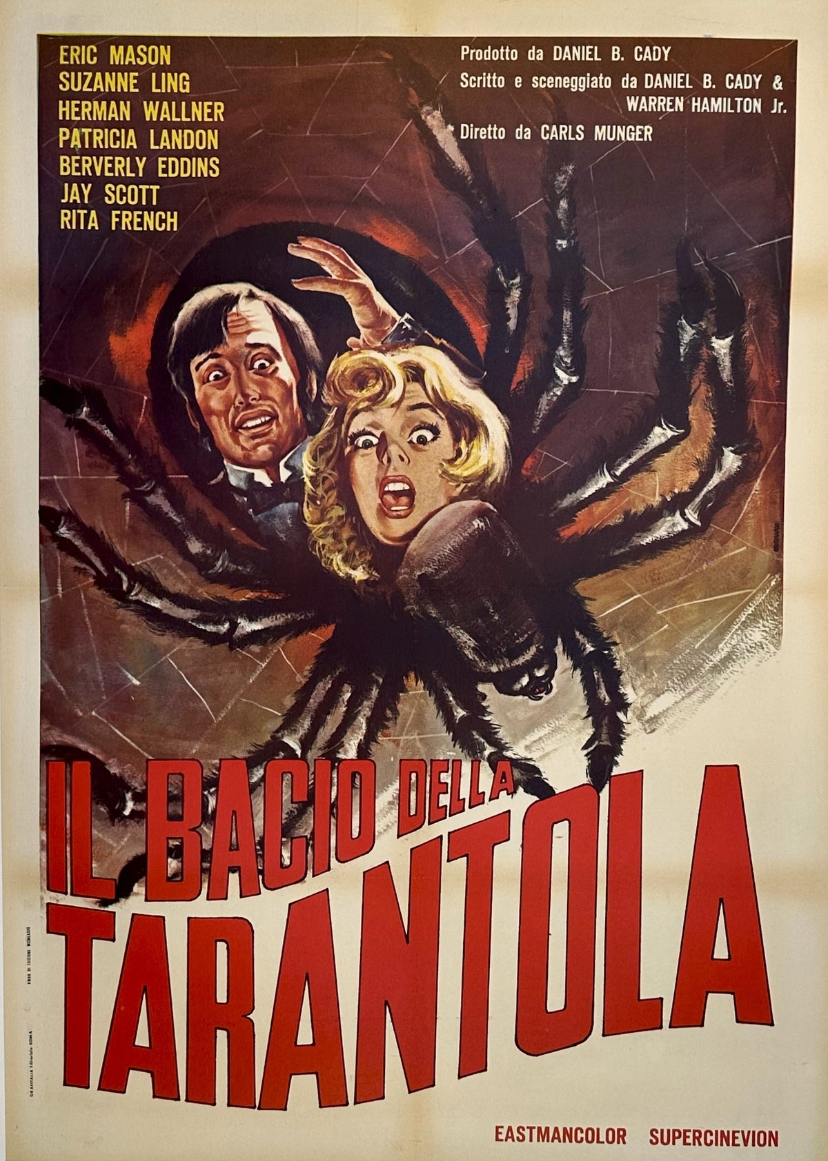 Kiss of the Tarantula- Italian Release - Authentic Vintage Poster