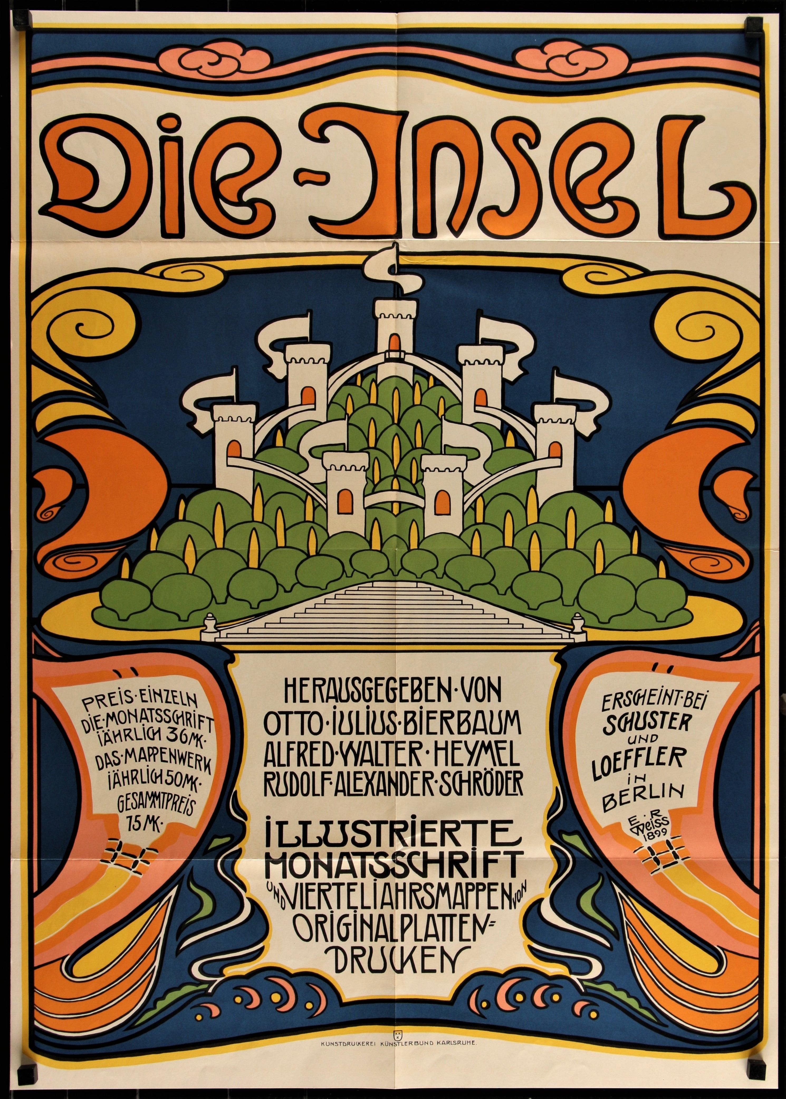 Authentic Vintage Poster | Die-Insel by Emil Rudolph Weiss