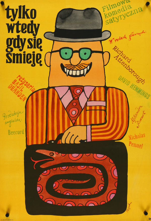 Only When I Larf- Polish Release - Authentic Vintage Poster