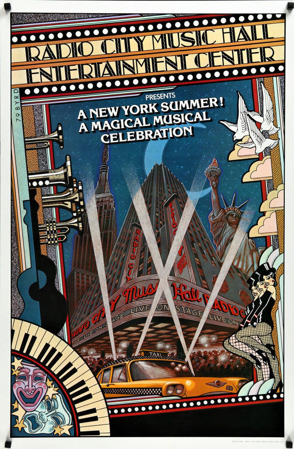 A New York Summer by David Byrd - Authentic Vintage Poster