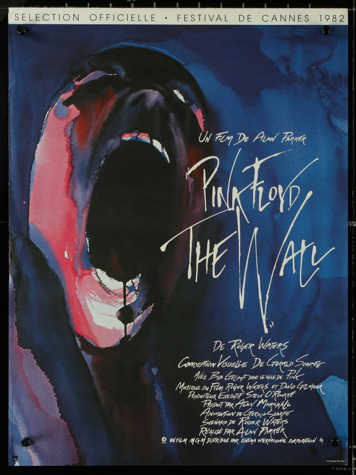 Pink Floyd The Wall- Cannes Film Festival - Authentic Vintage Poster