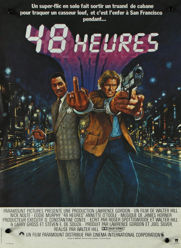 48 Heures- French Release - Authentic Vintage Poster