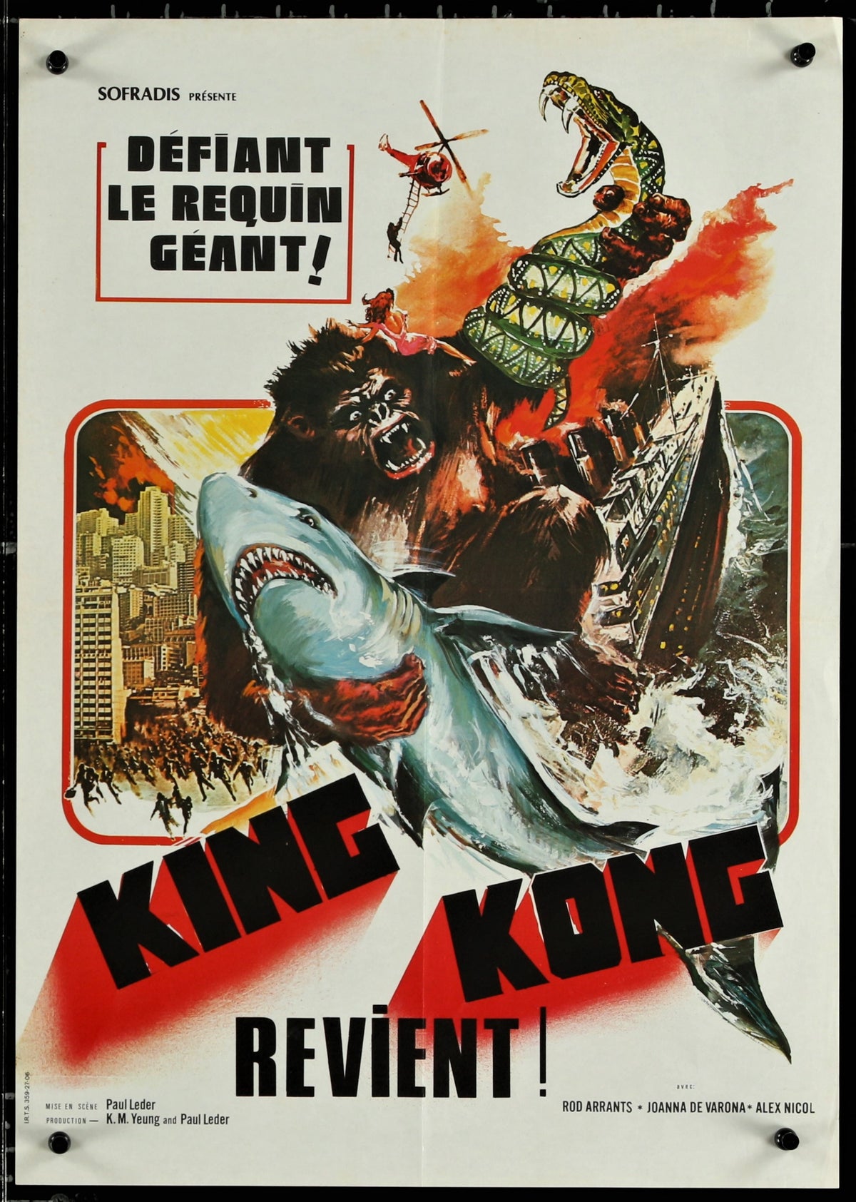 King Kong - Revient - Authentic Vintage Poster