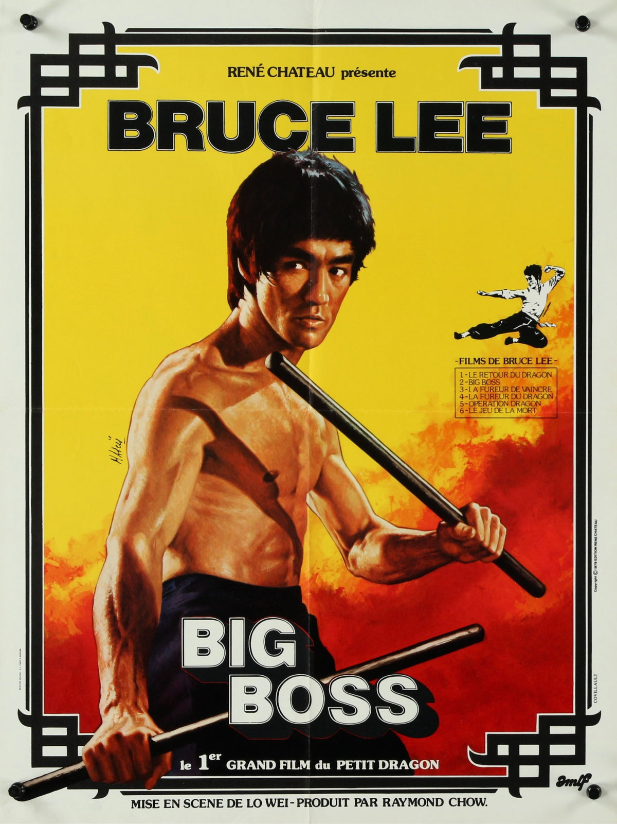 Bruce Lee- Big Boss - Authentic Vintage Poster
