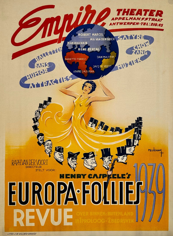 Europa Follies- Empire Theatre - Authentic Vintage Poster