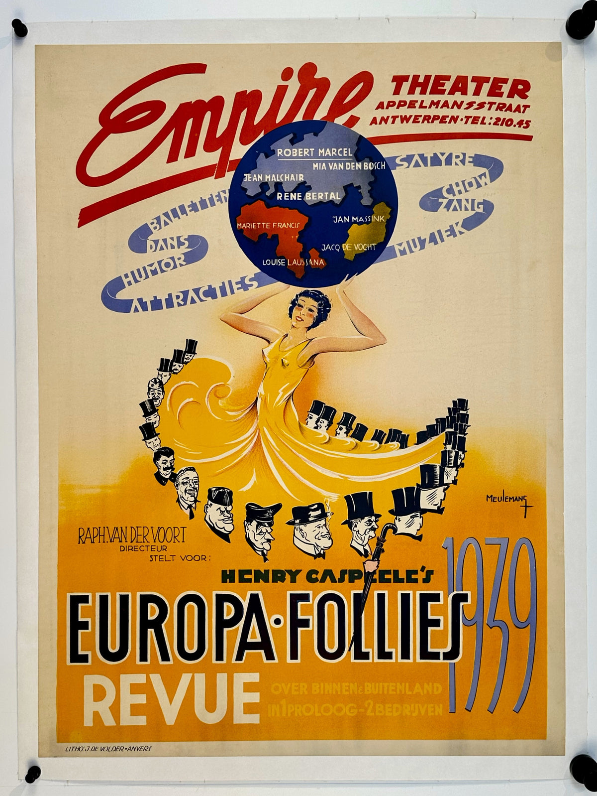 Europa Follies - Authentic Vintage Poster