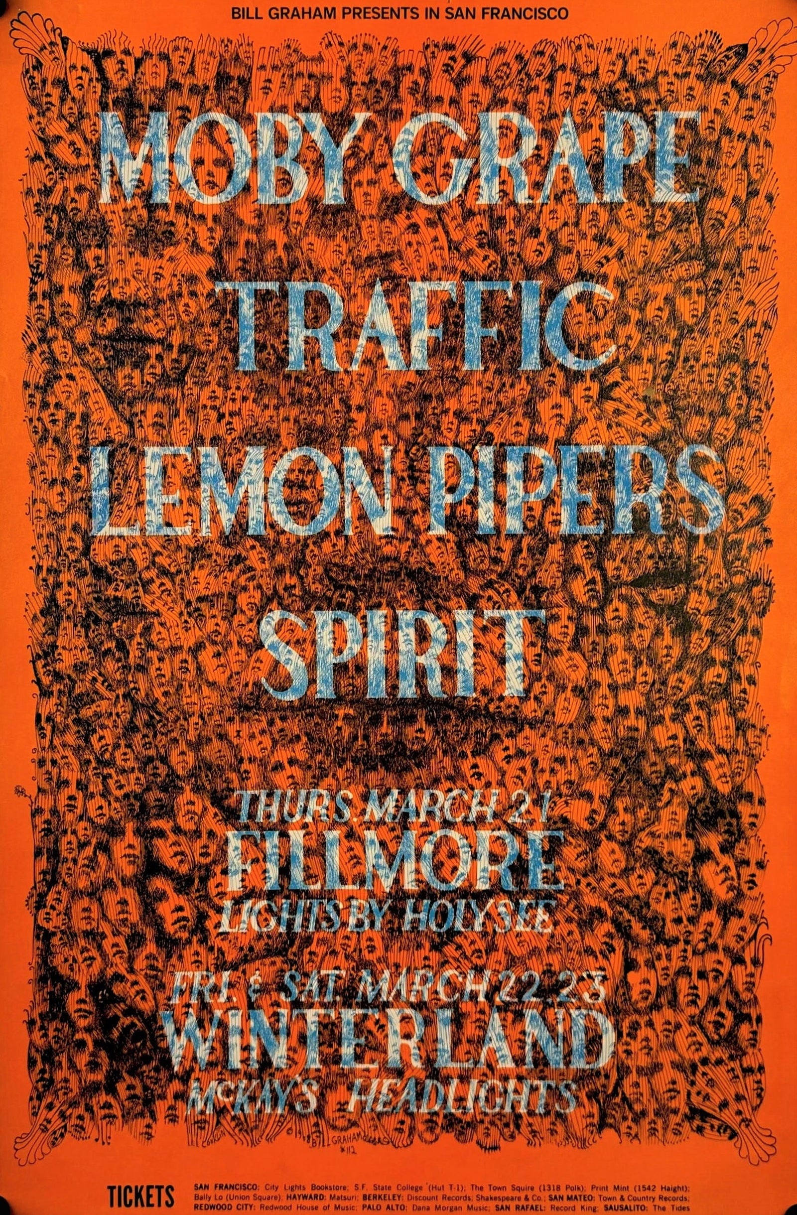 Moby Grape, BG-112 - Authentic Vintage Poster