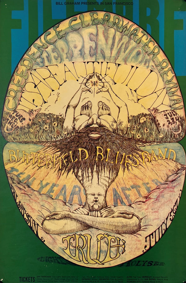 Creedence Clearwater- Fillmore Auditorium BG-127 - Authentic Vintage Poster