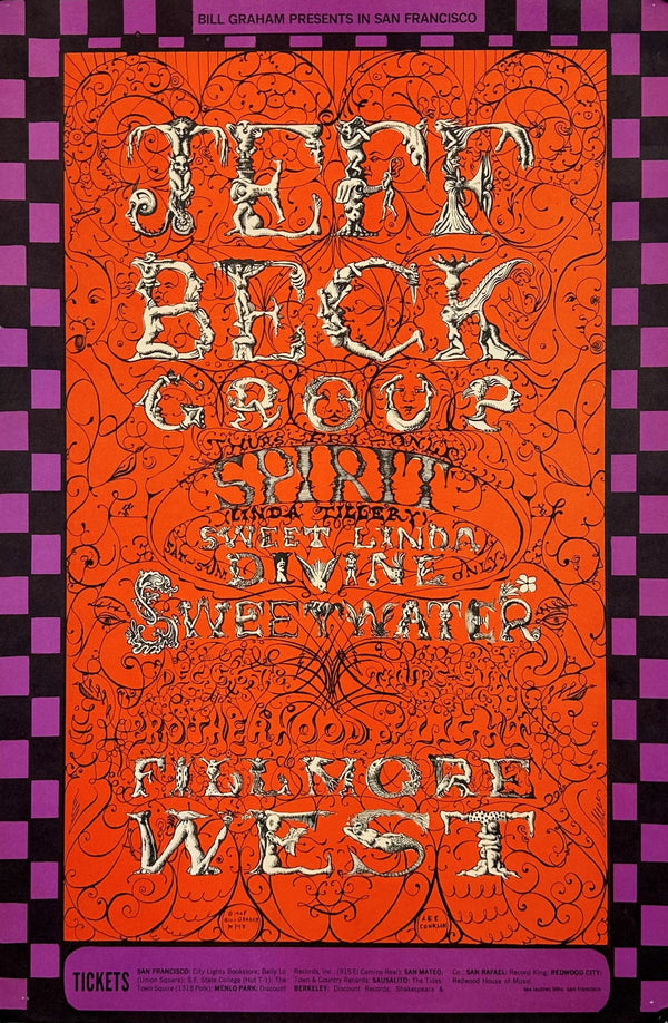 Jeff Beck Group BG-148 - Authentic Vintage Poster