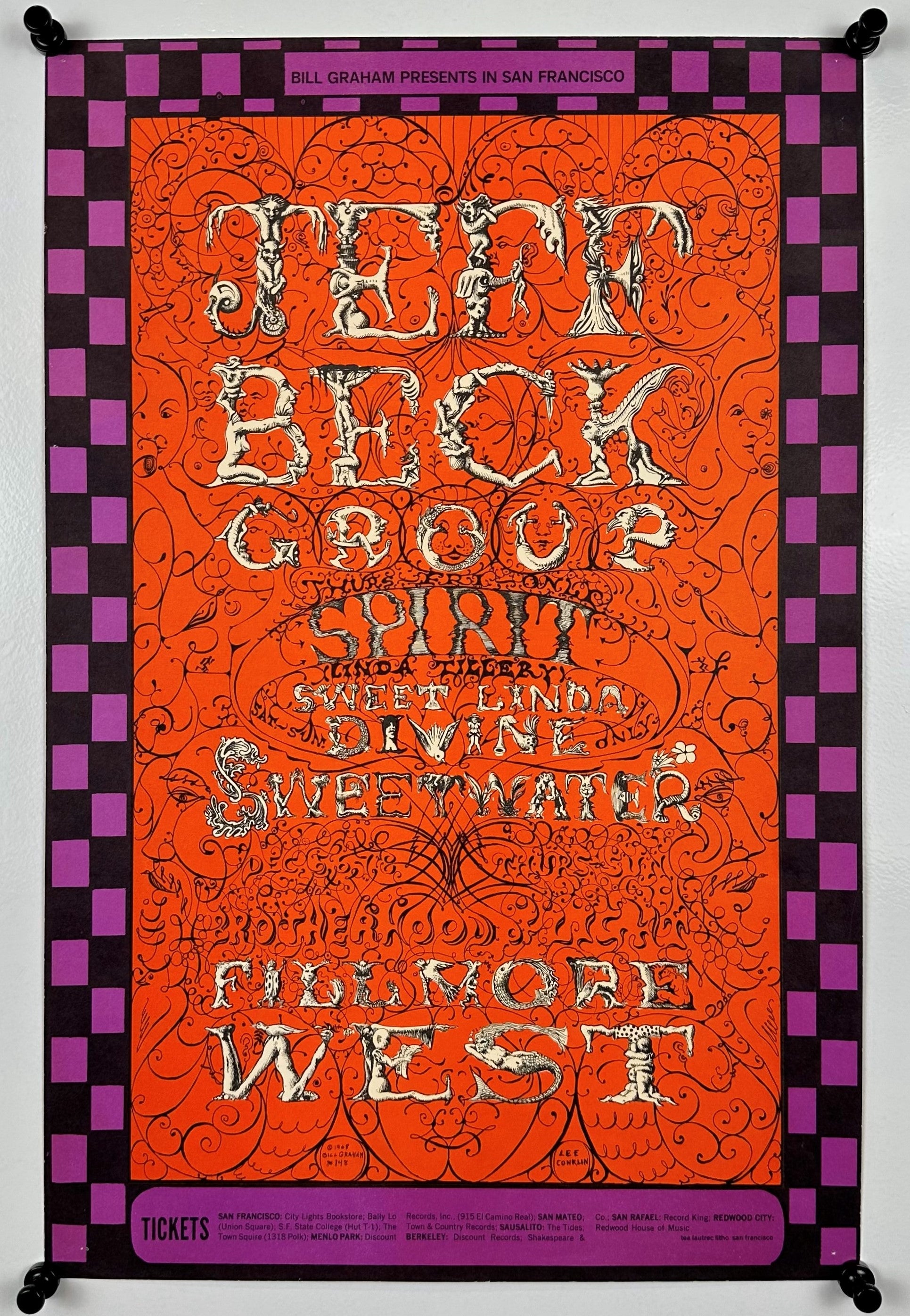 Jeff Beck Group BG-148, Original Vintage Poster - Authentic