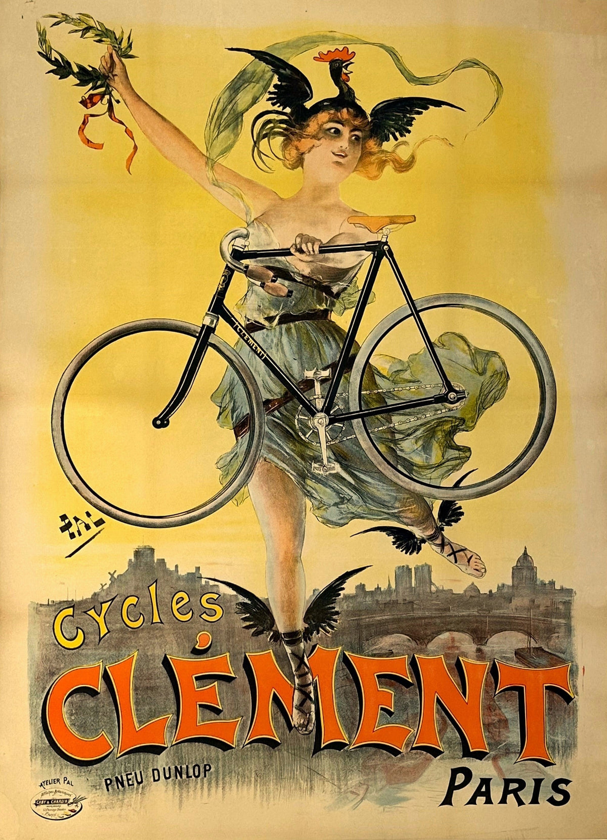 Cycles Clément by PAL - Authentic Vintage Poster