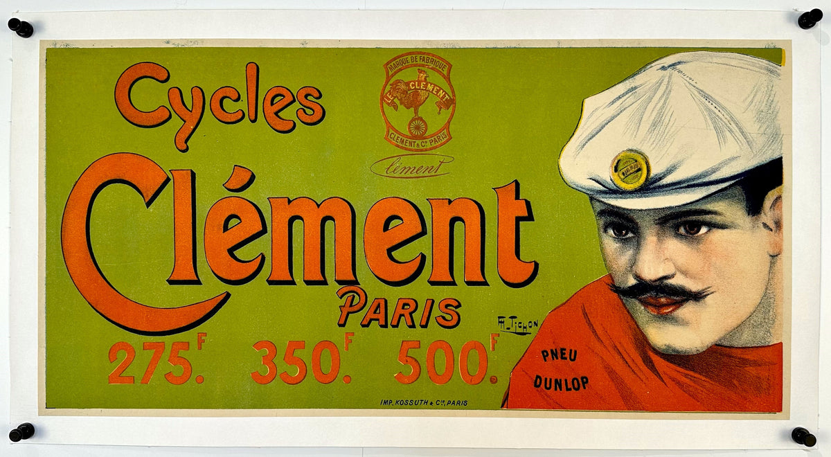 Cycles Clément, Paris - Authentic Vintage Poster