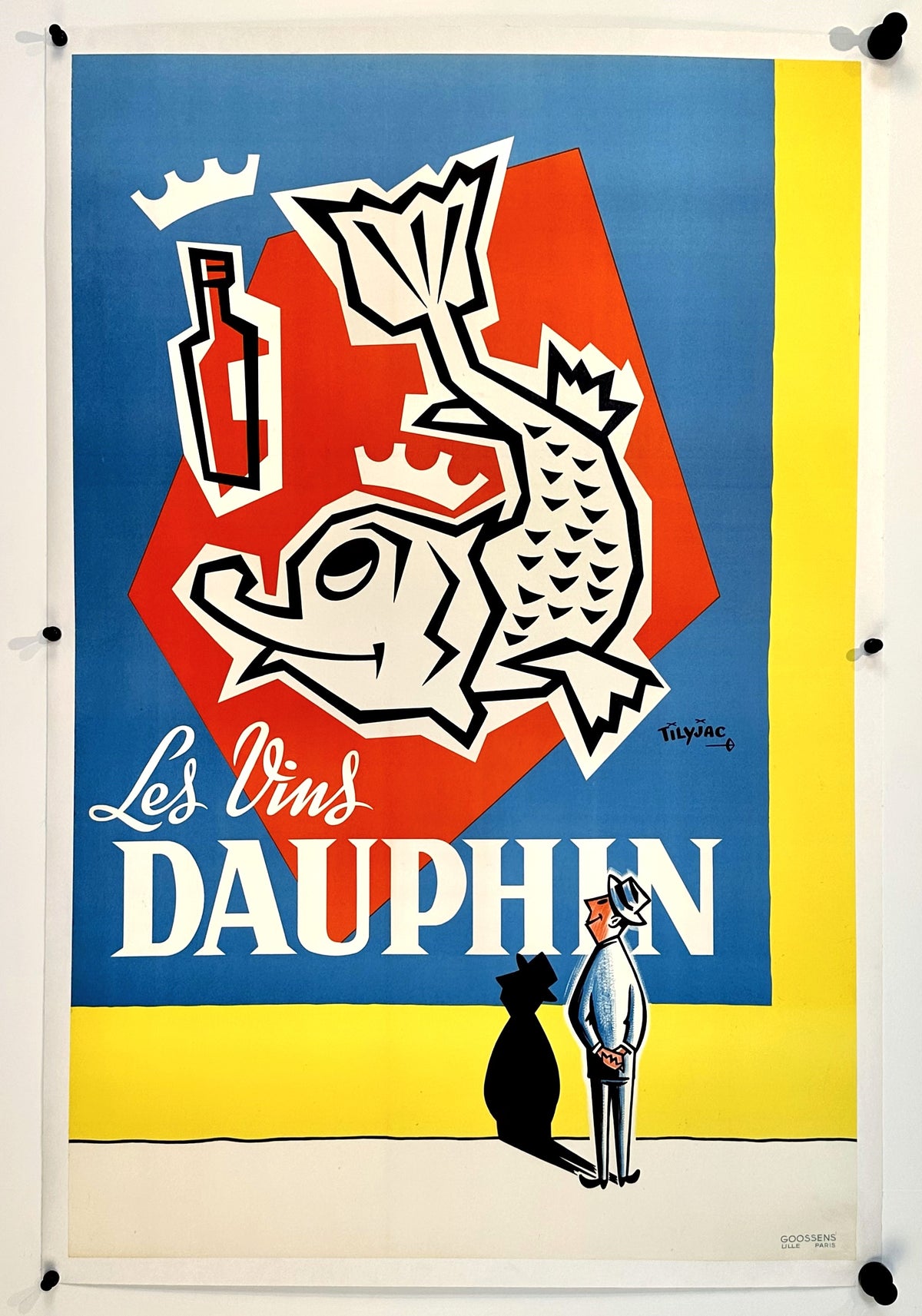 Les Vins Daupin by Tilyjac - Authentic Vintage Poster