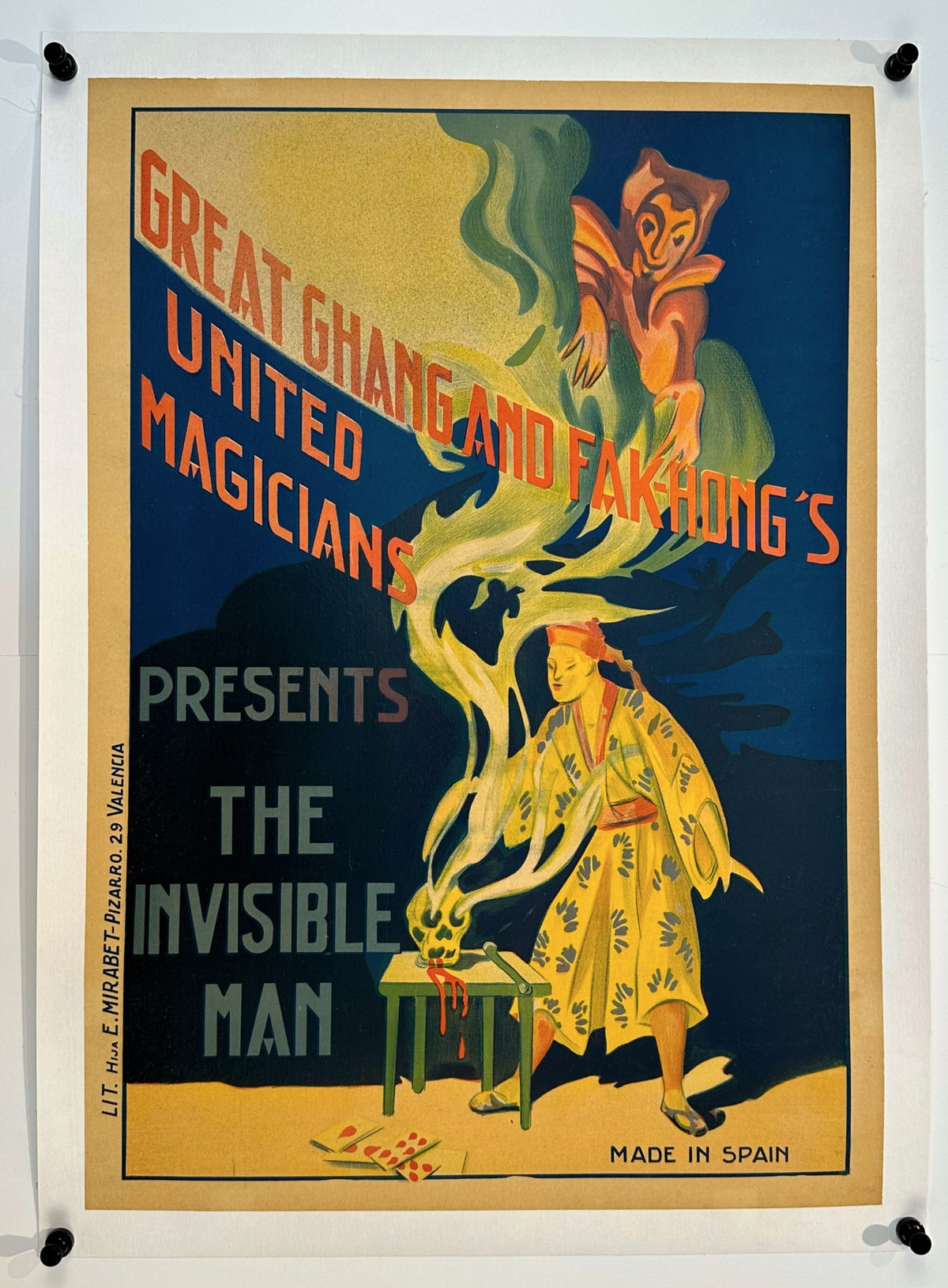Great Chang &amp; Fak Hong- The Invisible Man - Authentic Vintage Poster