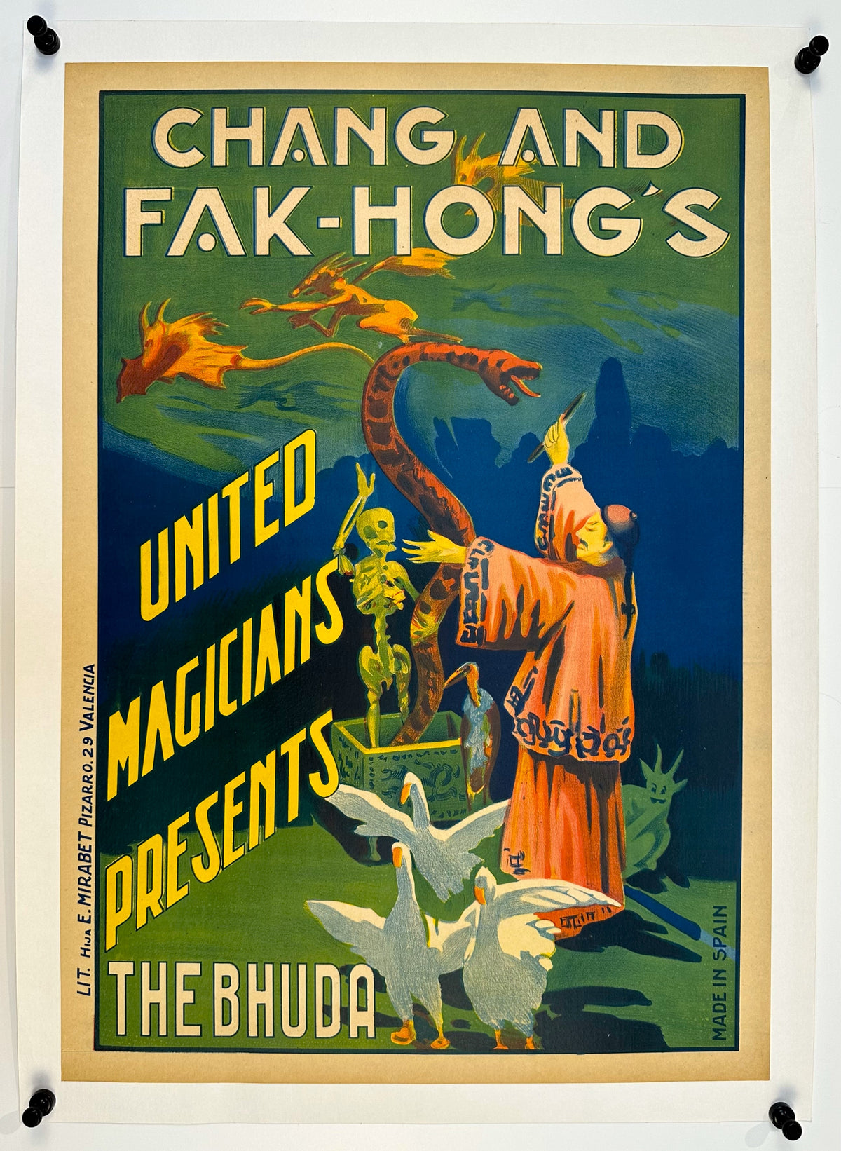 Great Chang &amp; Fak Hong- The Bhuda - Authentic Vintage Poster