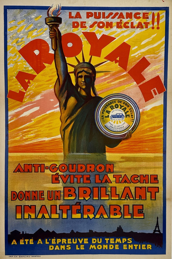 La Royale Car Polish - Authentic Vintage Poster