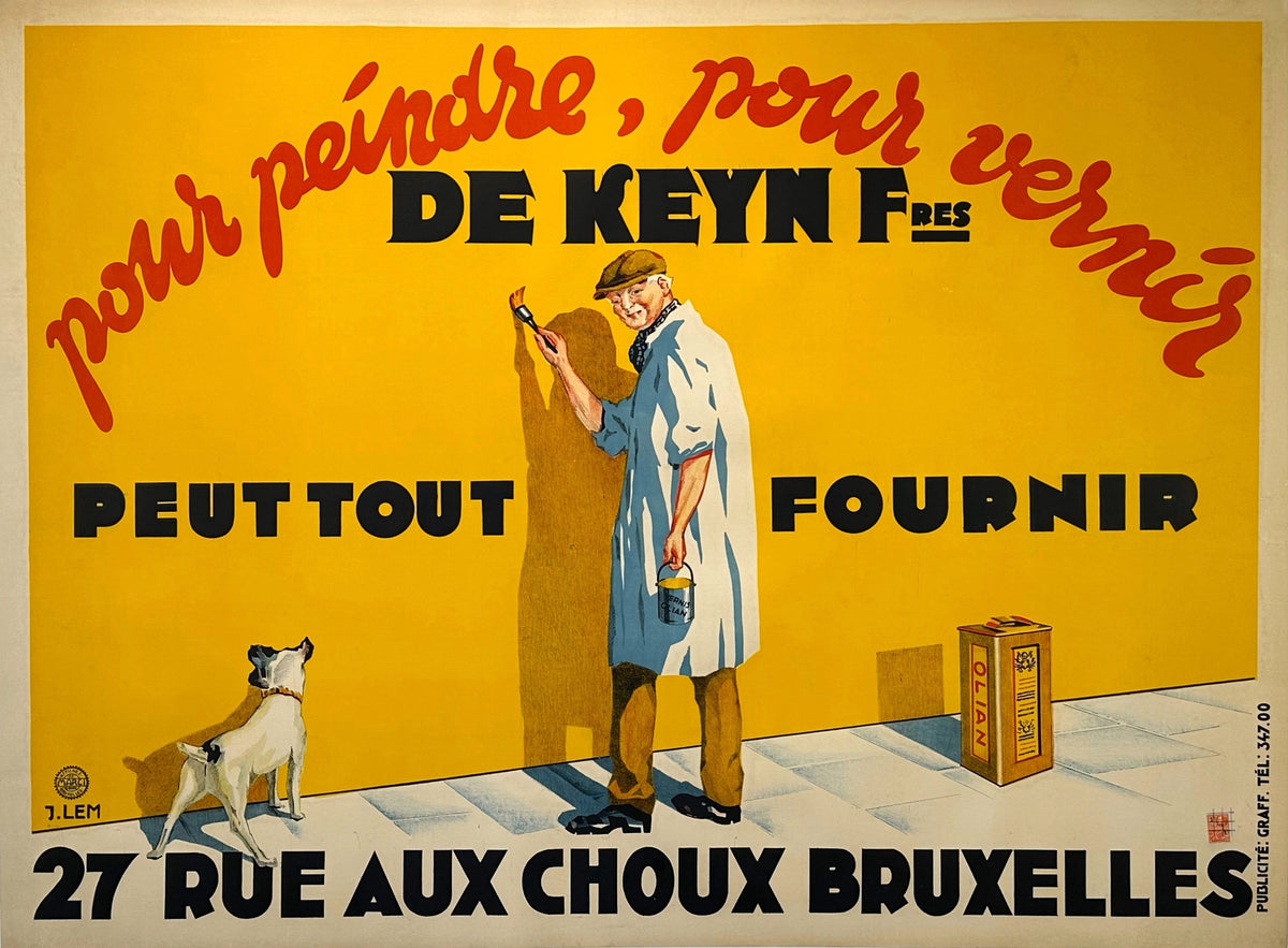 De Keyn Brothers Paint Co. - Authentic Vintage Poster