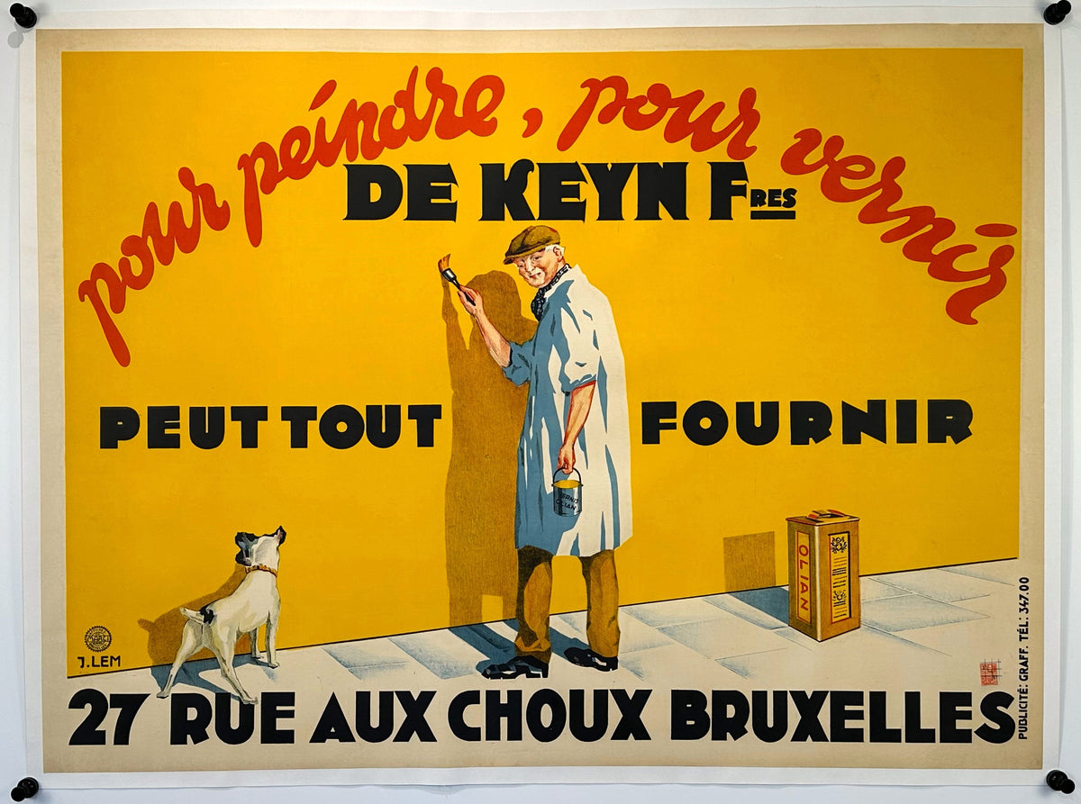 De Keyn Brothers Paint Co. - Authentic Vintage Poster